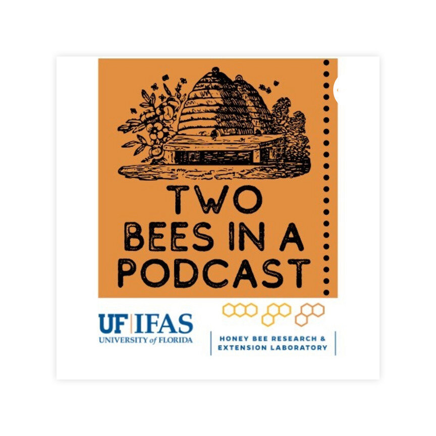 UF two bees in a podcats logo